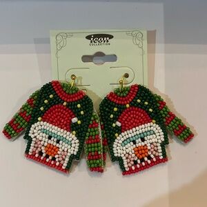 Ugly sweater earrings